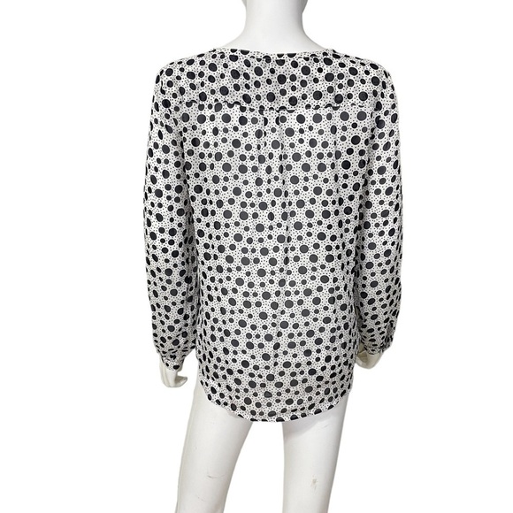 ANN TAYLOR LOFT Polka Dot Button Down Shirt Size S - Picture 4 of 8
